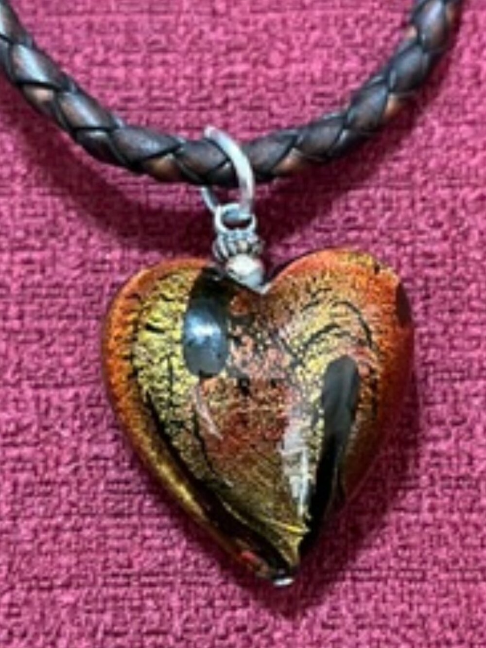 Murano Glass Heart Pendant